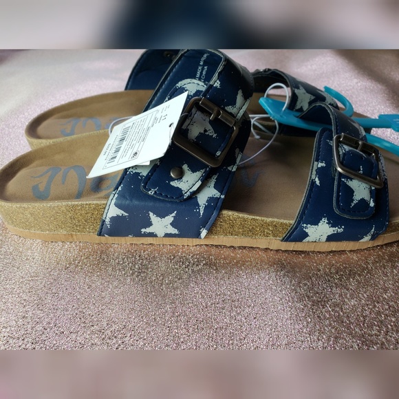 NWT Mad Love Keava Footbed Sandals Stars - Picture 3 of 4